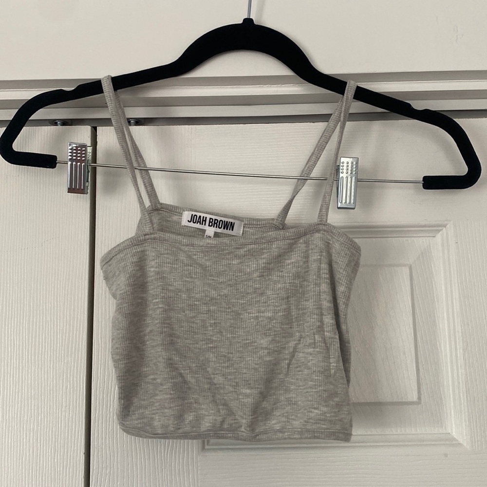 Joah Brown Cropped Cami - Gray - Size S